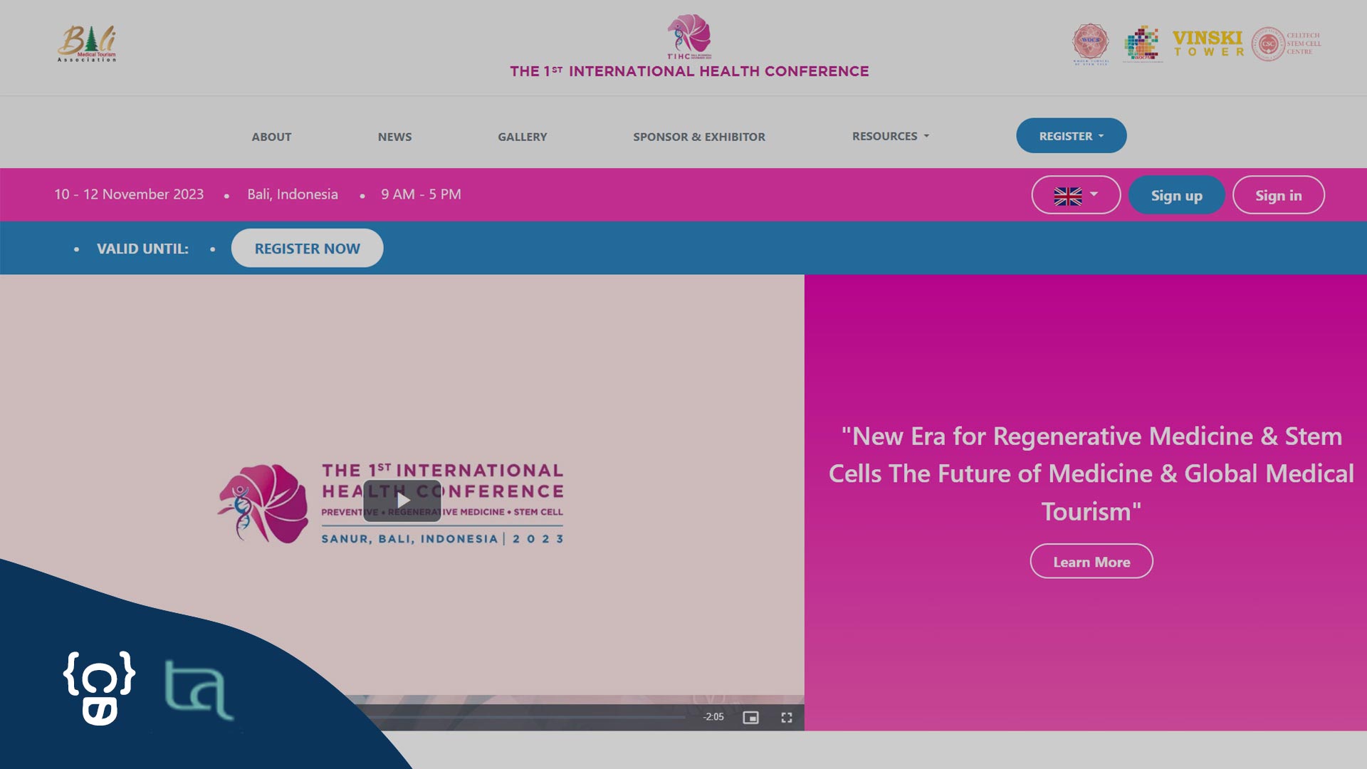 Portfolio Ihc2023bali.org Website Development