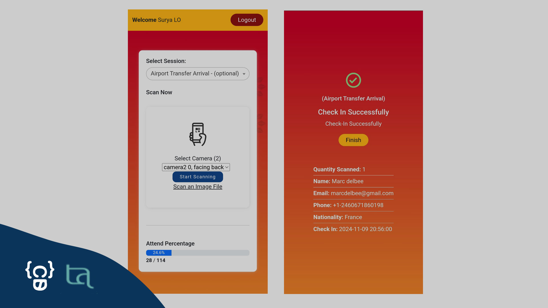 Portfolio Attendance Scan System Development at wclh2024bali.com